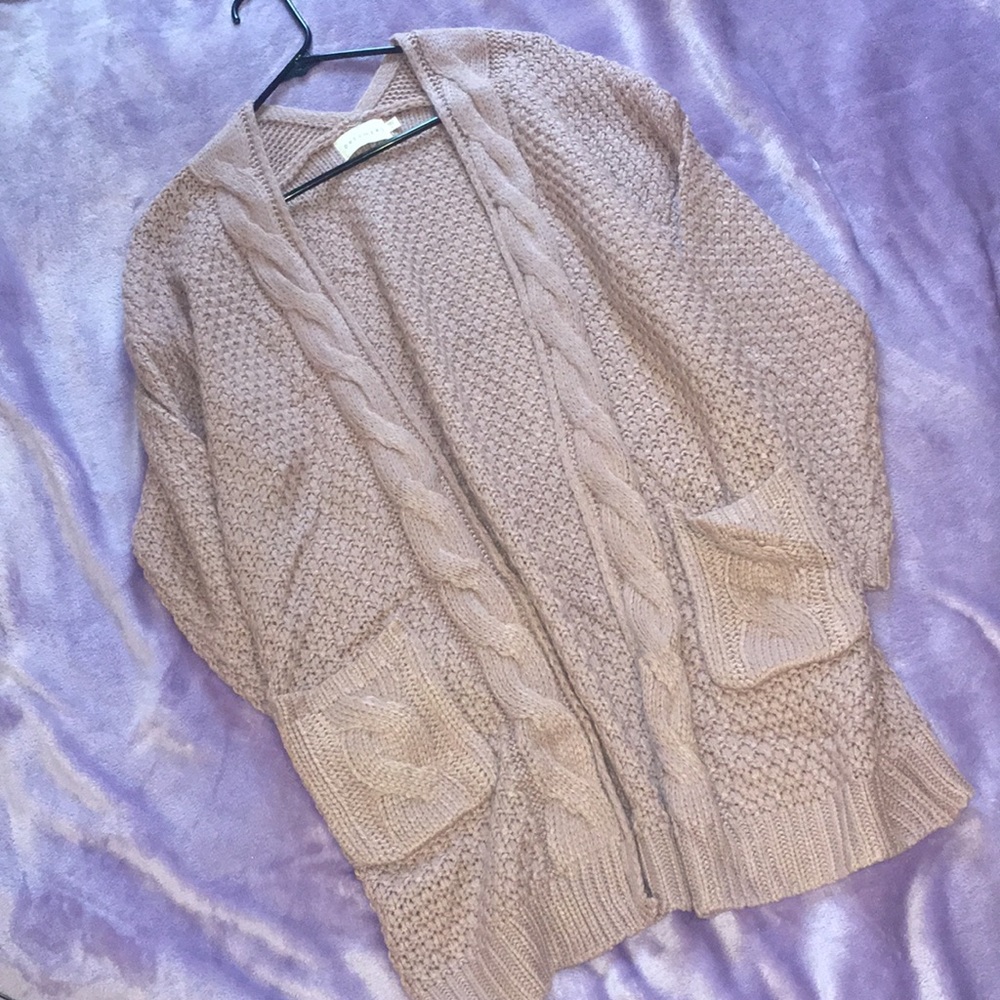 Oversized knit cardigan